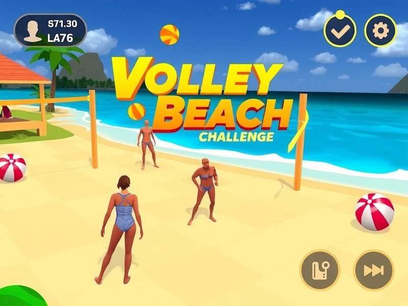 Volley Beach Challenge Game Screenshot